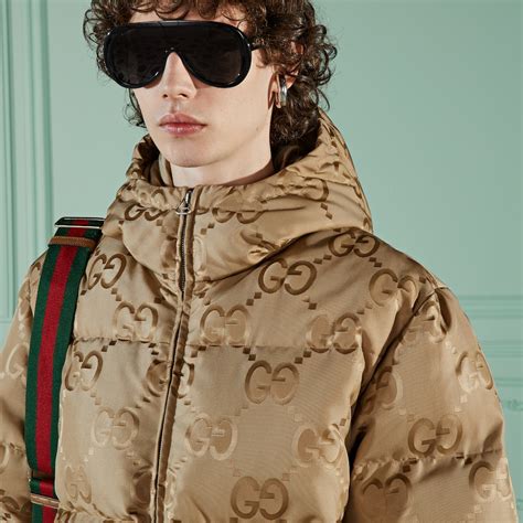 gucci beige monogram sport jacket|Gucci jumbo gg canvas.